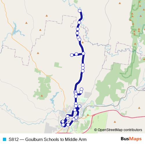 S812 bus Line Map