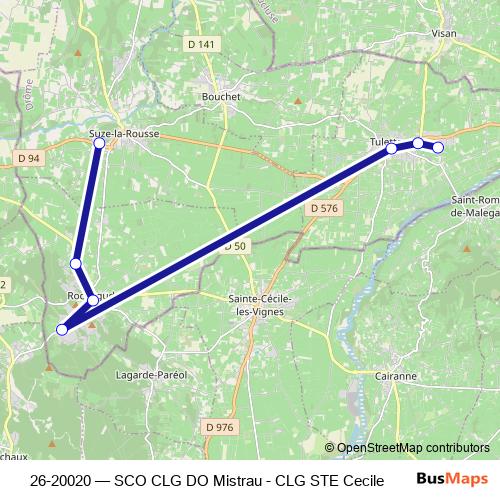 26-20020 bus Line Map