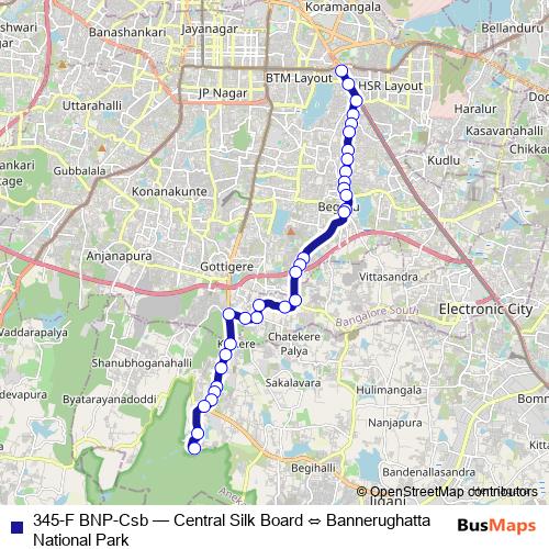 345-F BNP-Csb bus Line Map