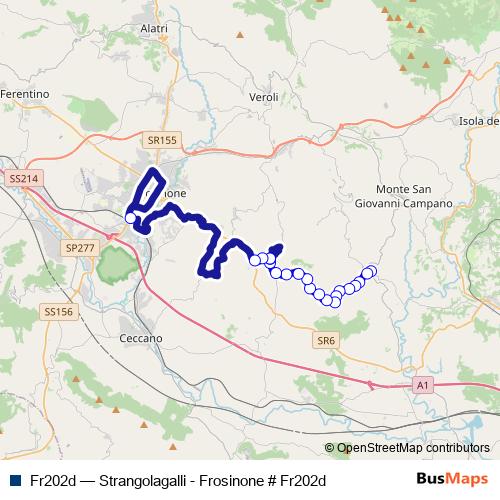 Fr202d bus Line Map