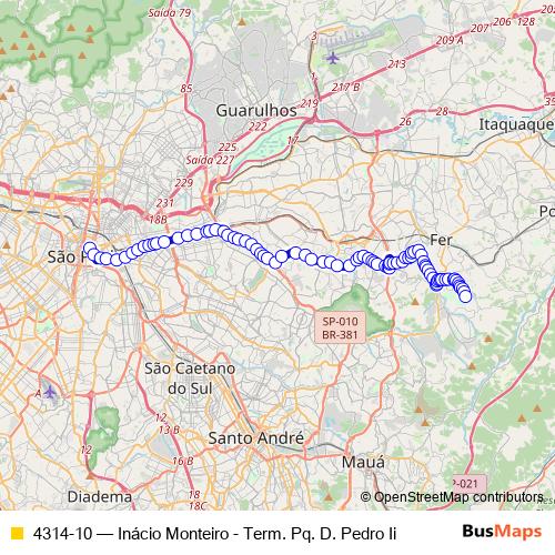 4314-10 bus Line Map