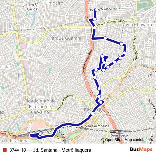 374v-10 bus Line Map