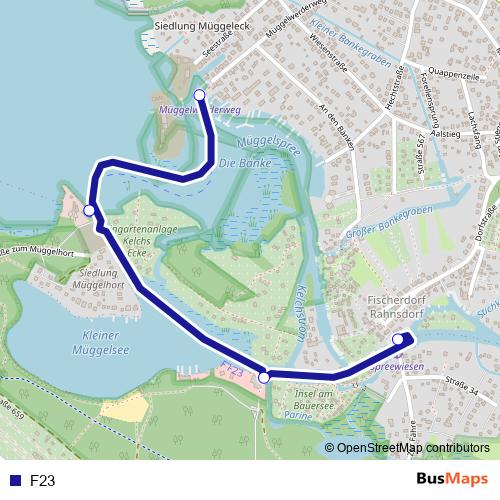 F23 ferry Line Map