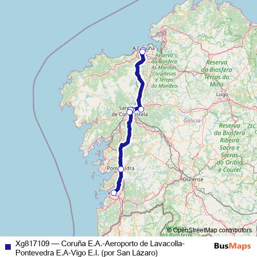 Xg817109 bus Line Map