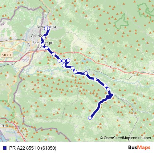 PR A22 8551 0 (61850) bus Line Map