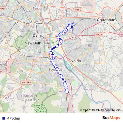 473clup bus Line Map