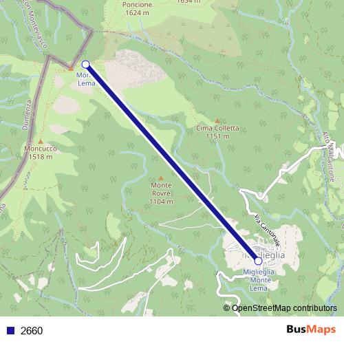 2660 cable-car Line Map
