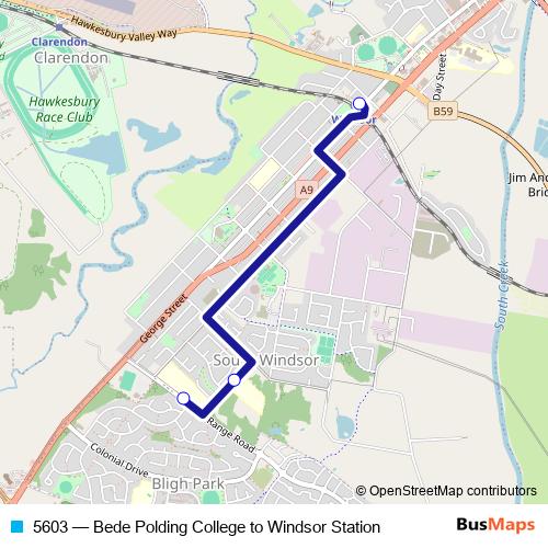 5603 bus Line Map