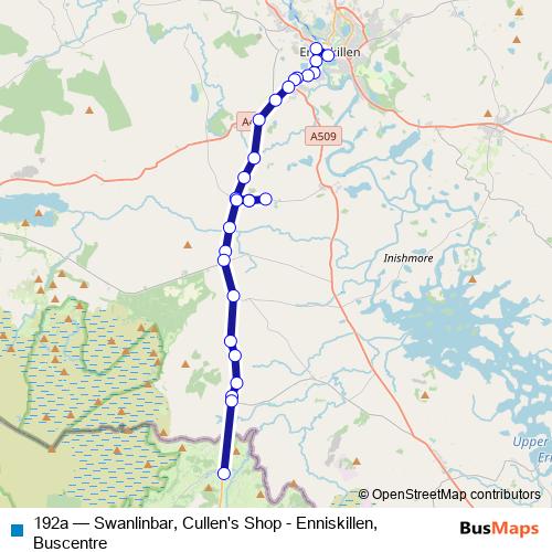 192a bus Line Map