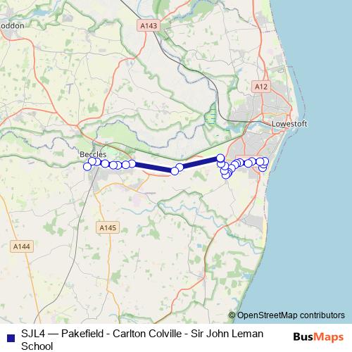 SJL4 bus Line Map