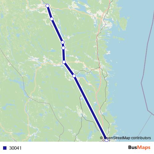 30041 bus Line Map