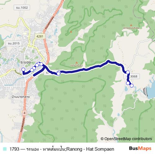 1793 bus Line Map