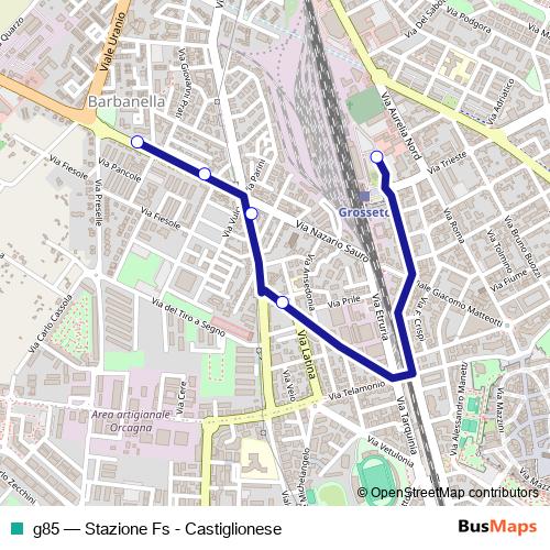 g85 bus Line Map