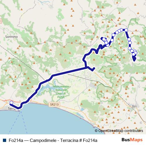 Fo214a bus Line Map