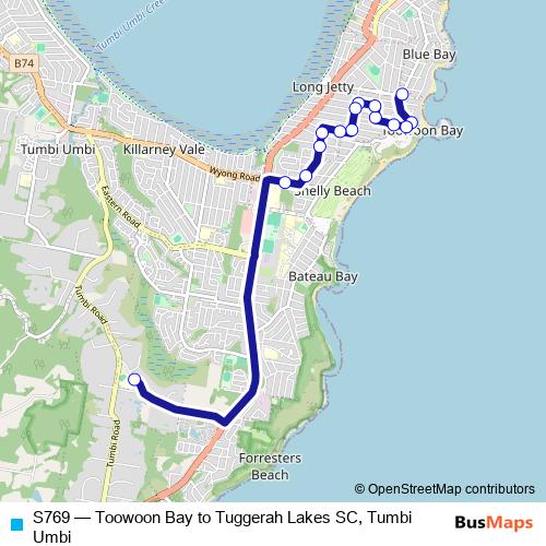 S769 bus Line Map