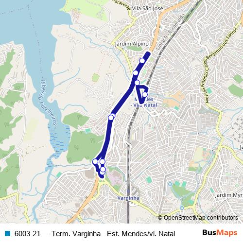 6003-21 bus Line Map