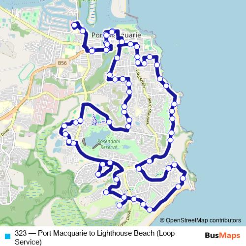 323 bus Line Map