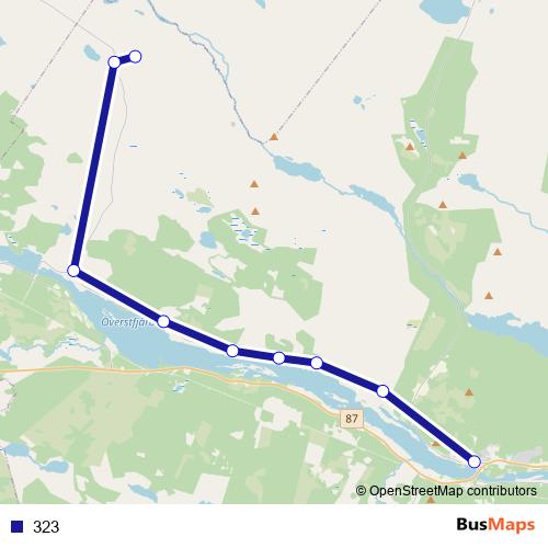 323 bus Line Map