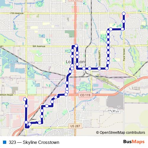 323 bus Line Map