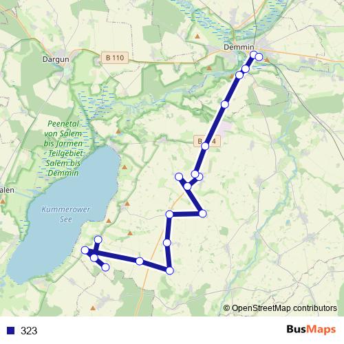 323 bus Line Map