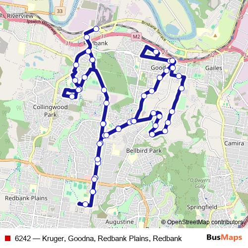 6242 bus Line Map