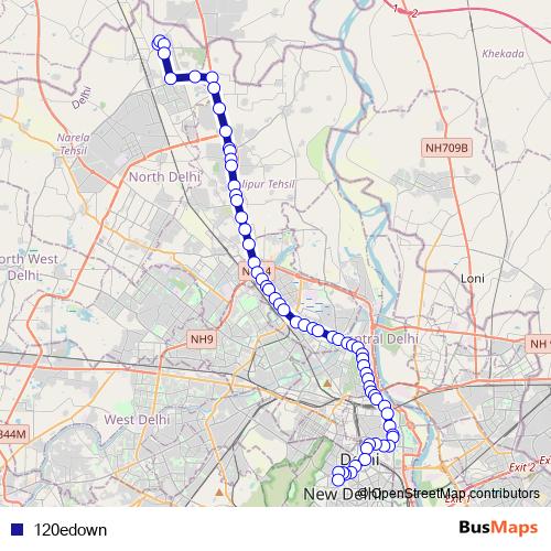 120edown bus Line Map