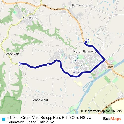 5128 bus Line Map