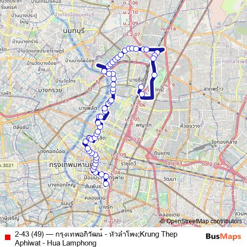 2-43 (49) bus Line Map
