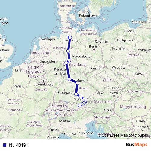 NJ 40491 rail Line Map