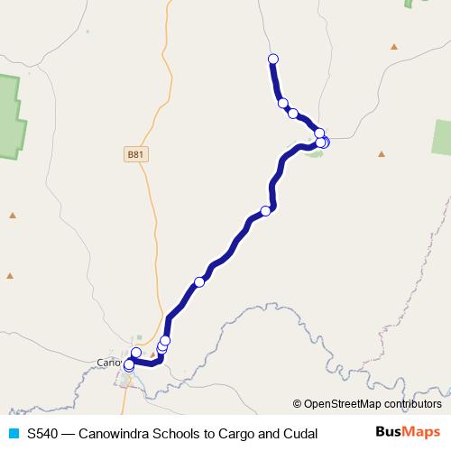 S540 bus Line Map