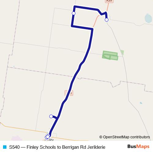 S540 bus Line Map