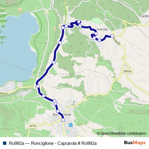 Ro992a bus Line Map