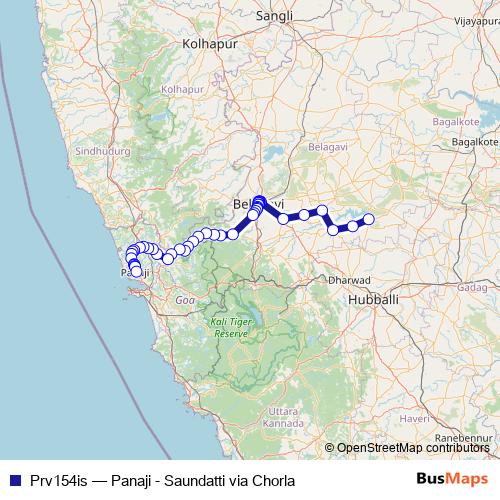 Prv154is bus Line Map