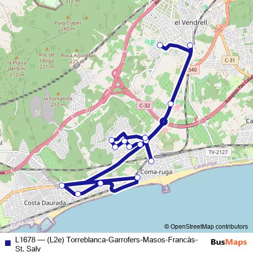L1678 bus Line Map