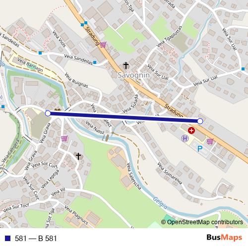 581 bus Line Map