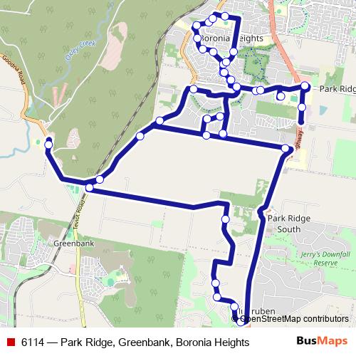 6114 bus Line Map