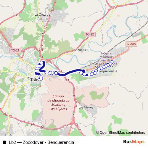 Lb2 bus Line Map