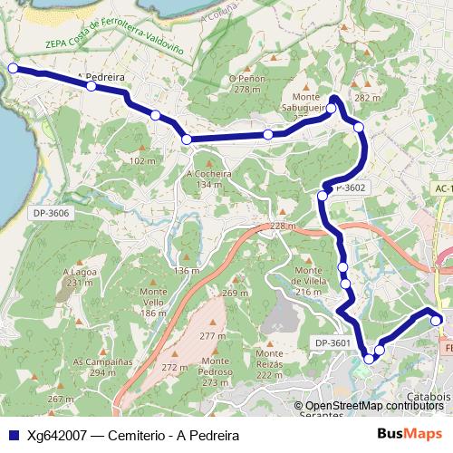 Xg642007 bus Line Map
