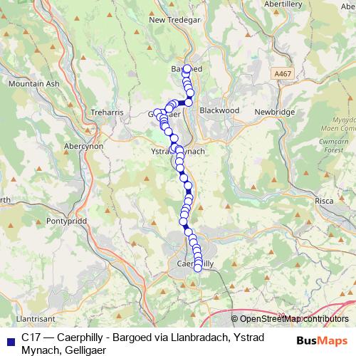 C17 bus Line Map