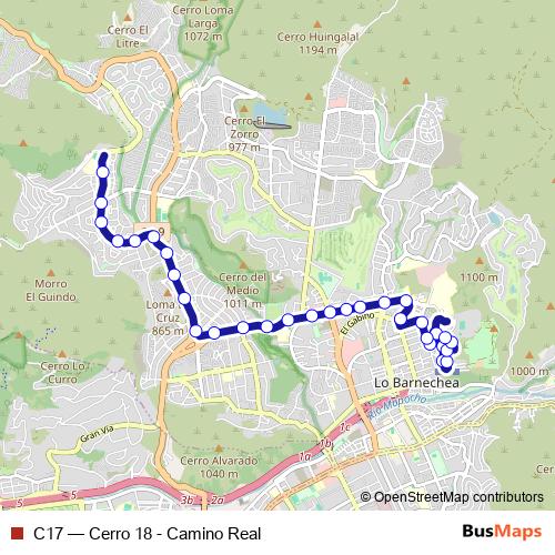 C17 bus Line Map