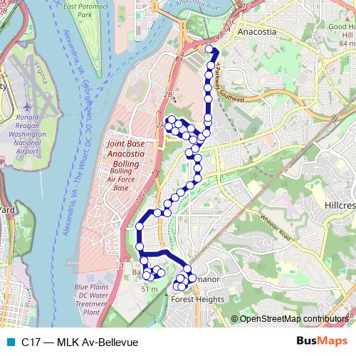 C17 bus Line Map