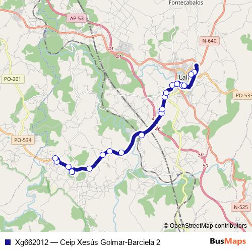 Xg662012 bus Line Map