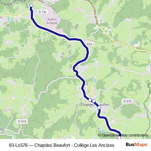 63-Ls576 bus Line Map