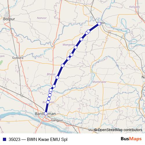35023 rail Line Map