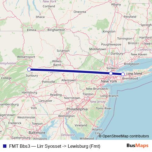 FMT Bbs3 bus Line Map