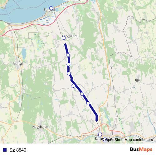Sz 8840 rail Line Map