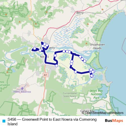S456 bus Line Map