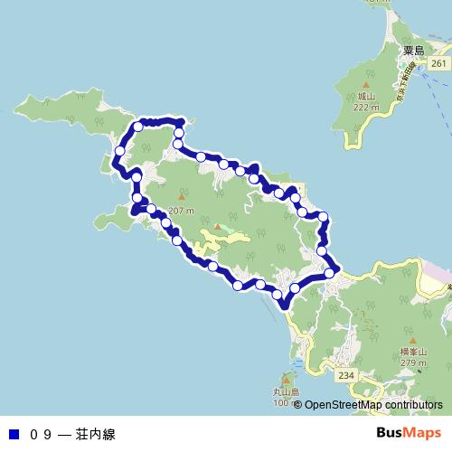 ０９ bus Line Map