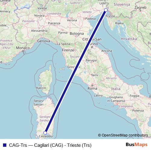 CAG-Trs air Line Map