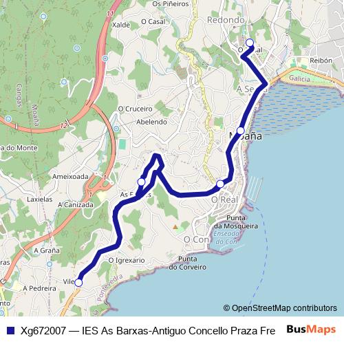 Xg672007 bus Line Map
